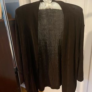 Chico’s Traveler  open cardigan- brown size 1